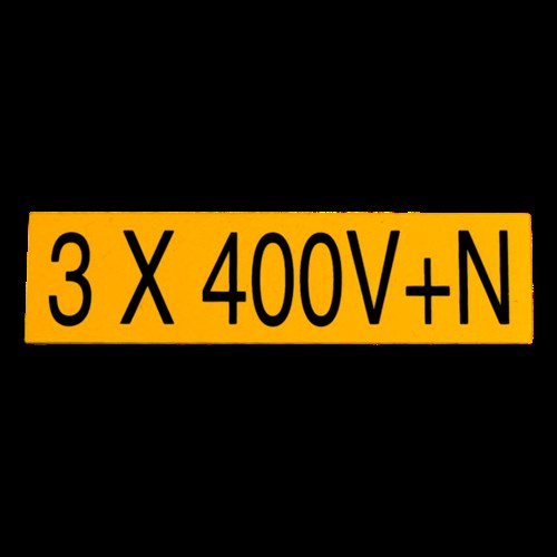 Zelfklever 3x400V+N