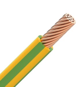 H07V-U 10mm² 750V Eca geel/groen