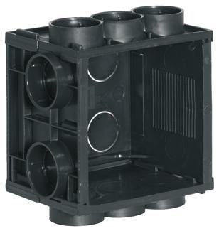 Inbouw, inbouwdoos - 60 x 60 x 40 mm -