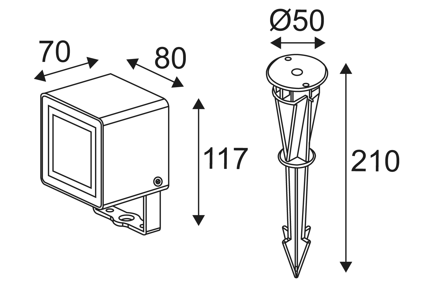 Indigo OU345WW24: Projector voor accentverlichting - BRAMA 1 7W 1000Lm 3000K 40° IP65 ANTRACIET - Image 3