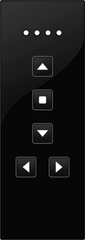 Afstandsbediening met 5 kanalen en 3 bedieningsknoppen