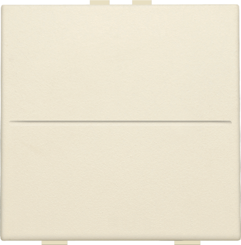 Niko 100-00001: Enkelvoudige toets voor draadloze schakelaar of drukknop met twee bedieningsknoppen, cream