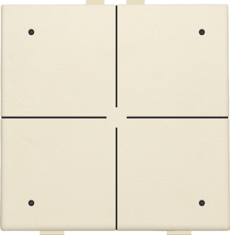 Niko 100-52204: Viervoudige drukknop met leds en comfortsensoren voor Niko Home Control, cream