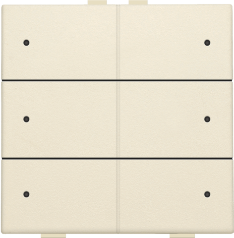 Niko 100-52206: Zesvoudige drukknop met leds en comfortsensoren voor Niko Home Control, cream