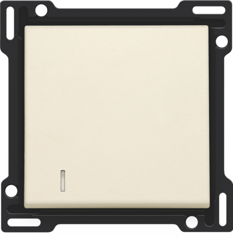 Afwerkingsset met lens voor enkelvoudige schakelaar of drukk