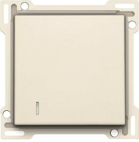 Afwerkingsset voor hotelkaartschakelaar, cream