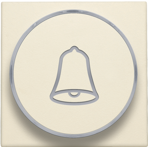 Afwerkingsset met doorschijnende ring met belsymbool voor dr