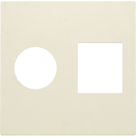 Afwerkingsset voor enkelvoudige coaxaansluiting en netwerkaa