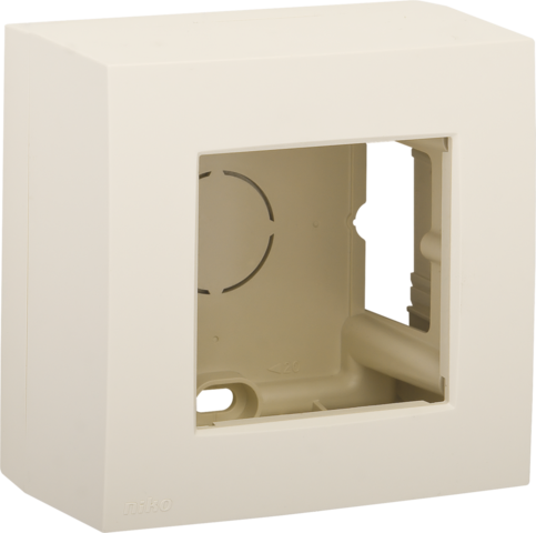 Niko 100-80100: Enkelvoudige opbouwkit voor één inbouwfunctie, cream