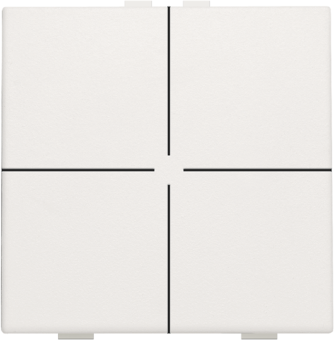 Niko 101-51004: Viervoudige drukknop voor Niko Home Control, white
