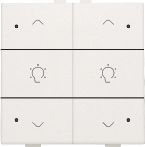 Niko 101-52046: Dubbele dimbediening met led voor Niko Home Control, white