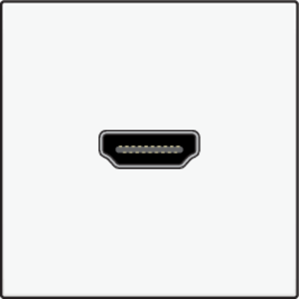 Niko 101-69417: Afwerkingsset met HDMI-naar-HDMI-aansluiting, white - Image 2