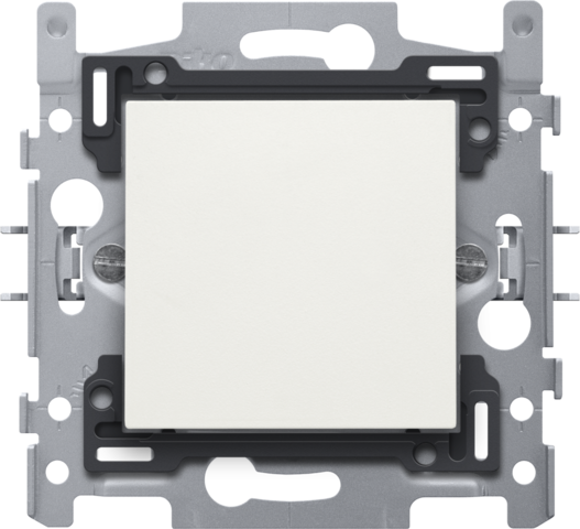 Blindplaat met trekontlasting, sokkel en afwerkingsset white