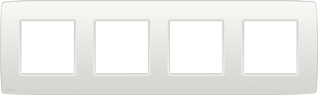 Viervoudige afdekplaat, 71 mm centerafstand, Niko Original w