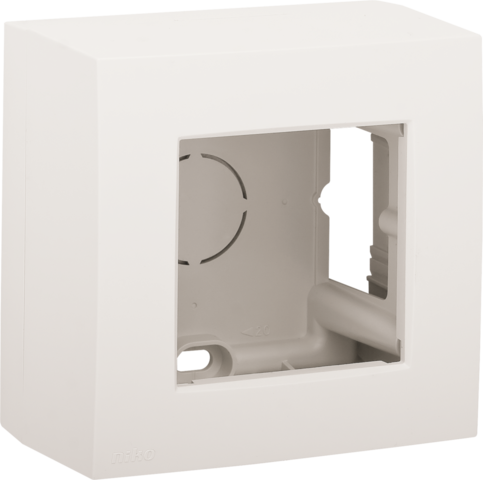 Enkelvoudige opbouwkit voor één inbouwfunctie, white