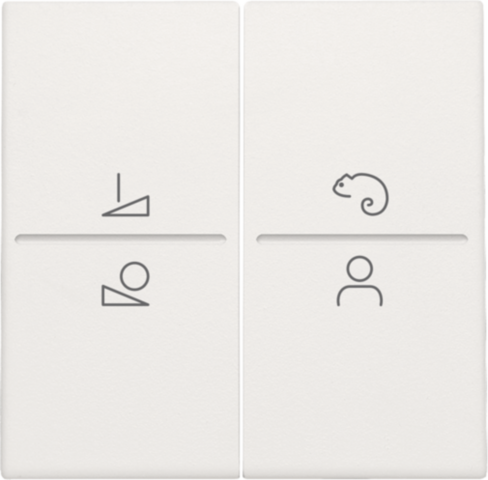 Afwerkingsset voor een draadloze schakelaar of een drukknop