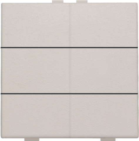 Zesvoudige drukknop voor Niko Home Control, light grey