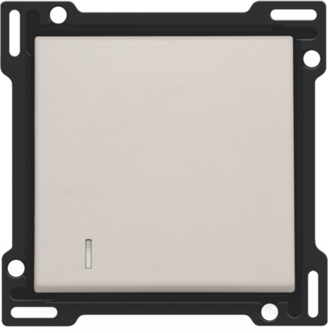 Afwerkingsset met lens voor enkelvoudige schakelaar of drukk