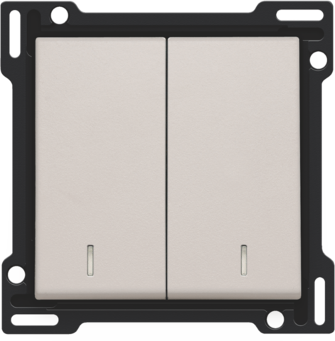Afwerkingsset met dubbele lens voor serieschakelaar, wissels