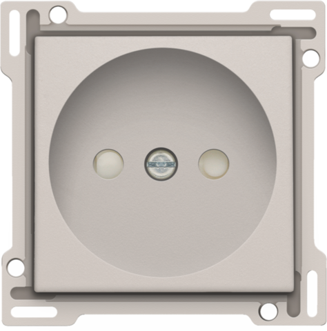 Afwerkingsset voor stopcontact zonder aarding met beschermin