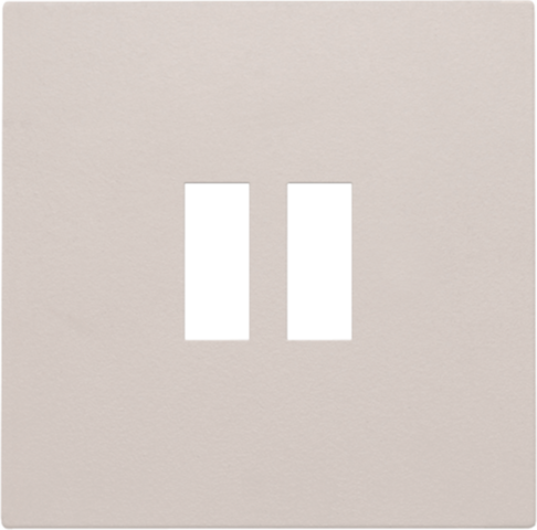 Afwerkingsset voor dubbele USB-A-lader, light grey