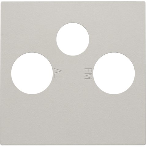 Afwerkingsset voor 2 enkelvoudige coaxaansluitingen voor tv