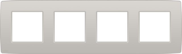 Viervoudige afdekplaat, 71 mm centerafstand, Niko Original l