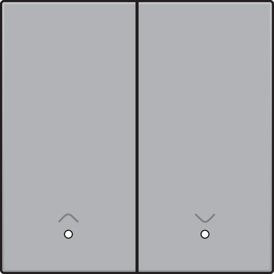 Niko 121-32006: Afwerkingsset met lens voor dubbele elektronische rolluikschakelaar, sterling coated - Image 2