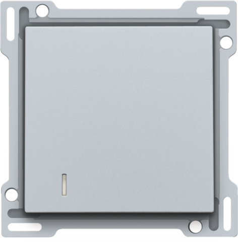 Afwerkingsset voor hotelkaartschakelaar, sterling coated