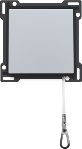 Afwerkingsset voor trekdrukknop, sterling coated