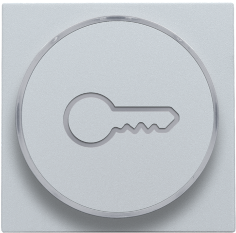 Afwerkingsset met doorschijnende ring met sleutelsymbool voo