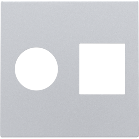 Afwerkingsset voor enkelvoudige coaxaansluiting en netwerkaa