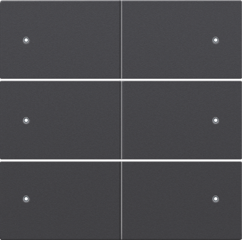 Afwerkingsset voor 6-voudige potentiaalvrije drukknop, 24 V,