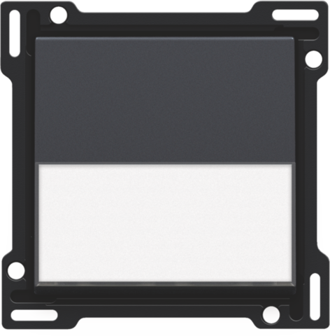 Afwerkingsset met tekstveld voor enkelvoudige schakelaar of