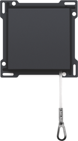 Afwerkingsset voor trekdrukknop, anthracite coated