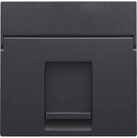Niko 122-65100: Centraalplaat data 1x RJ, anthracite coated
