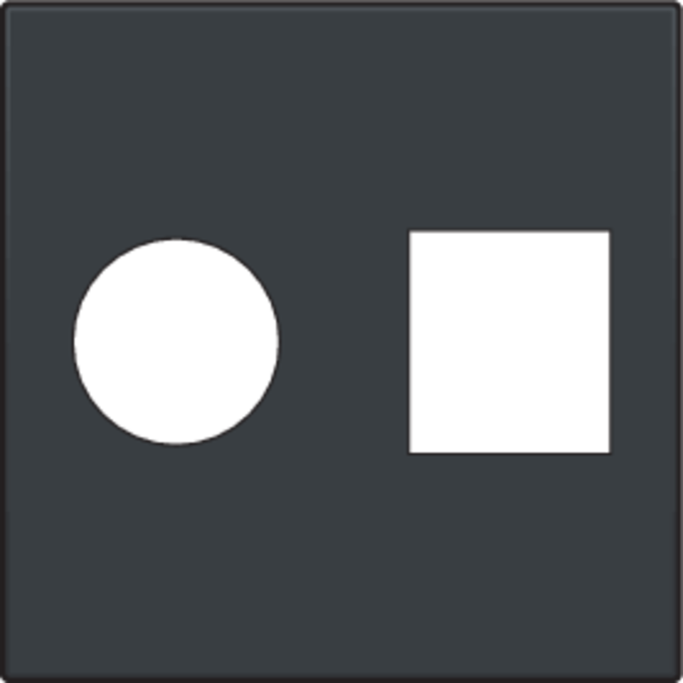 Niko 122-65702: Afwerkingsset voor enkelvoudige coaxaansluiting en netwerkaansluiting RJ45, anthracite coated - Image 2