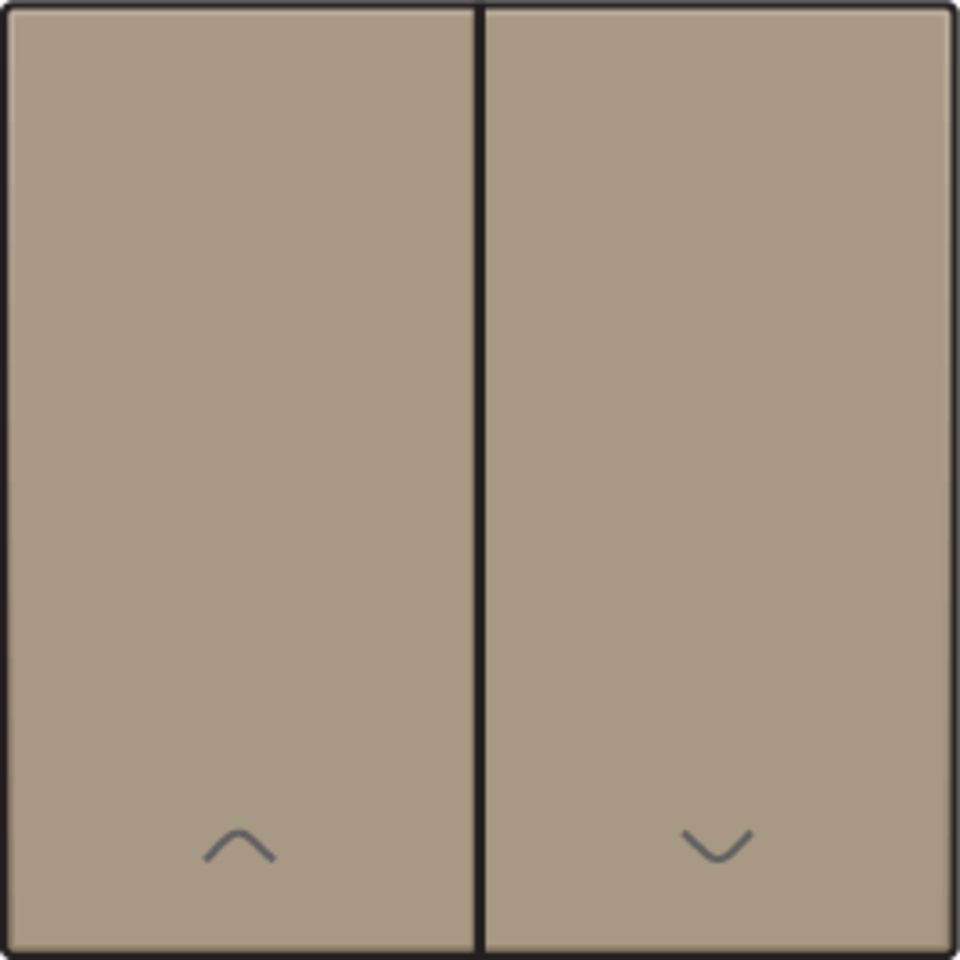 Niko 123-31006: Afwerkingsset voor dubbele elektronische rolluikschakelaar, bronze coated - Image 2