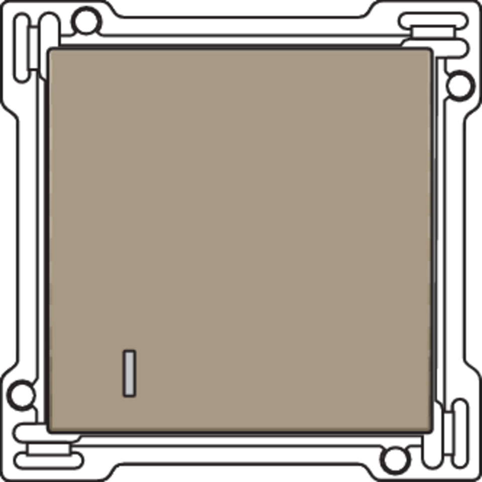 Niko 123-61901: Afwerkingsset voor hotelkaartschakelaar, bronze coated - Image 2