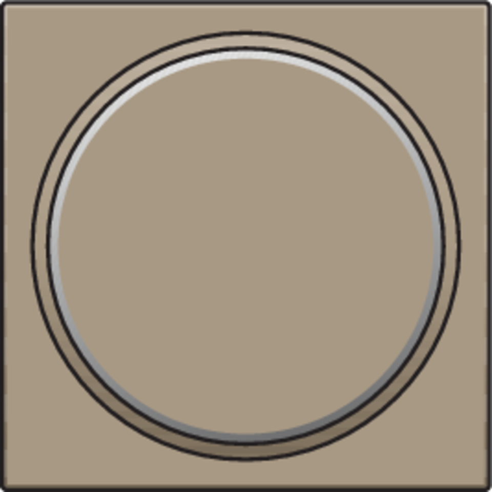 Niko 123-64006: Afwerkingsset met doorschijnende ring zonder symbool voor drukknop 6 A met amberkleurige led met E10-lampvoet, bronze coated - Image 2