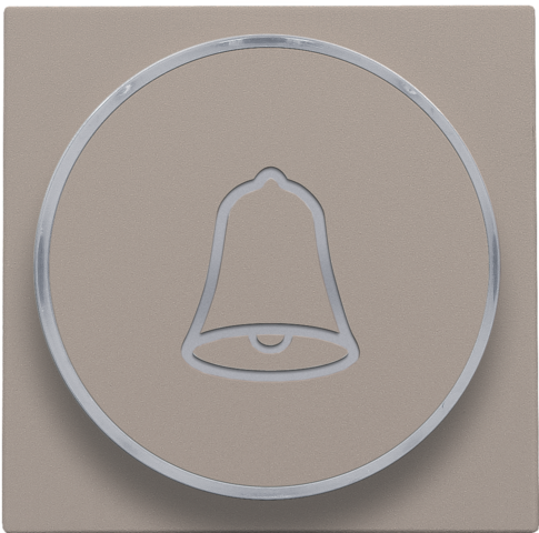 Afwerkingsset met doorschijnende ring met belsymbool voor dr