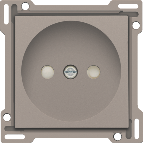 Afwerkingsset voor stopcontact zonder aarding met beschermin