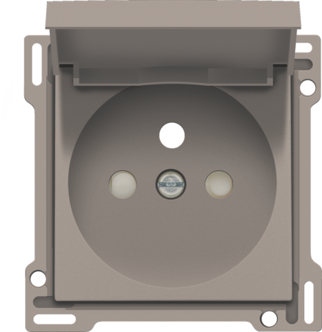 Afwerkingsset voor stopcontact met klapdeksel, penaarde en b