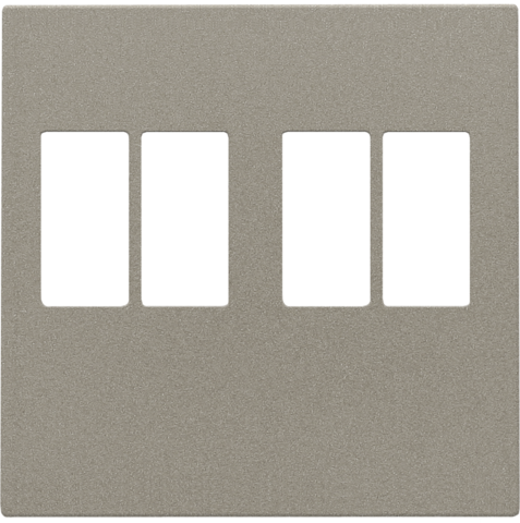 Afwerkingsset voor tweevoudige luidsprekeraansluiting, bronz