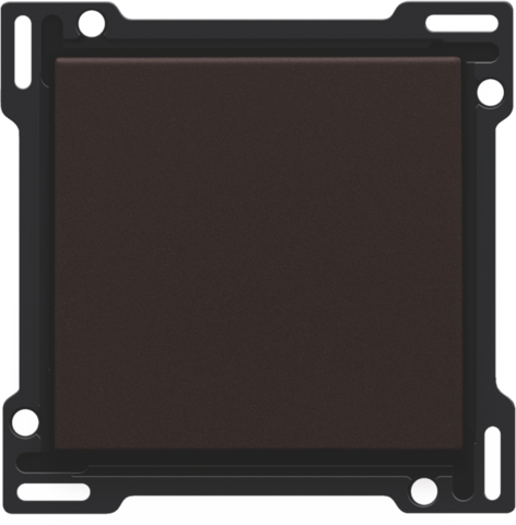 Afwerkingsset voor enkelvoudige schakelaar of drukknop, dark