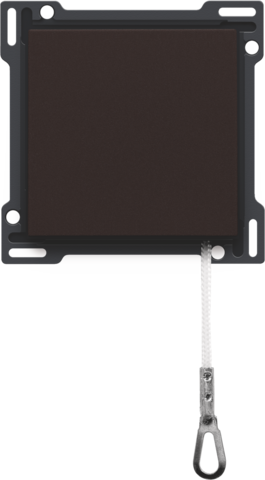 Afwerkingsset voor trekdrukknop, dark brown coated