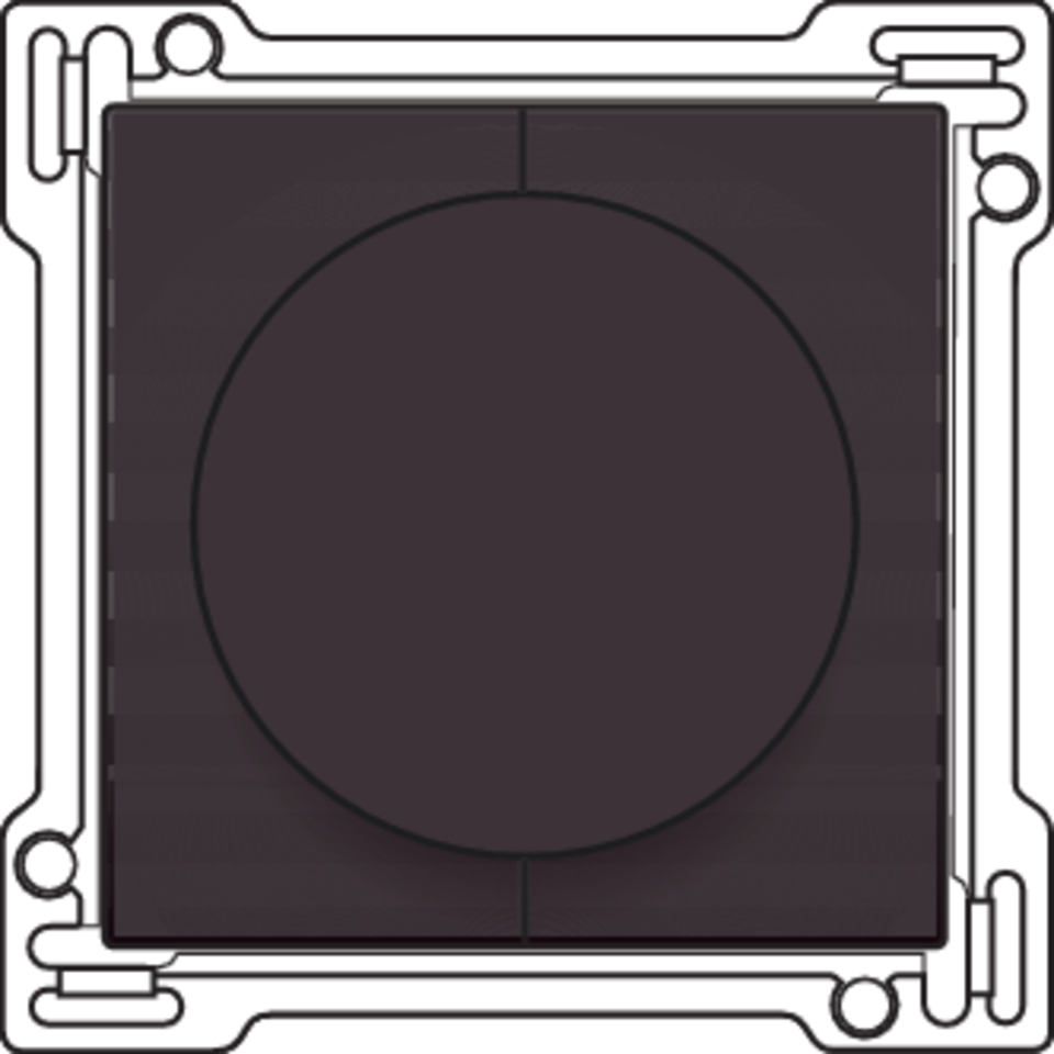 Niko 124-65938: Afwerkingsset 1-0-2 voor draaischakelaar voor motoren, dark brown coated - Image 2