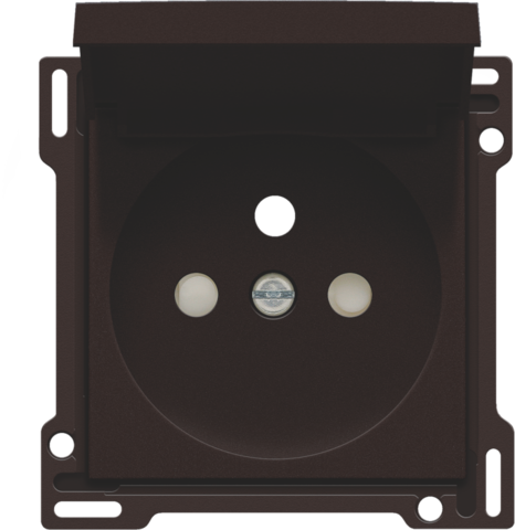 Afwerkingsset voor stopcontact met klapdeksel, penaarde en b