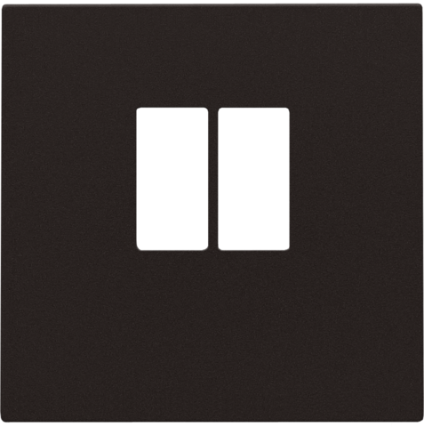 Afwerkingsset voor enkelvoudige luidsprekeraansluiting, dark