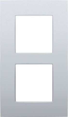 Tweevoudige afdekplaat, 60 mm centerafstand, verticaal, Niko